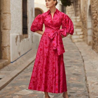 Vestido camisero bordado