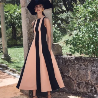 Vestido Anita Blanco y Negro